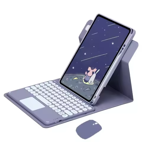 Case with Touchpad Keyboard For iPad 11 Case A16 2025 360° Rotation Case for iPad 11th Generation Ca