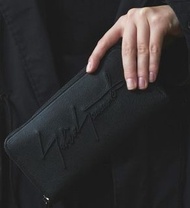 #25女王節 Yohji Yamamoto discord 牛皮 山本耀司 黑色長夾 錢包 （盒在）Signature long wallet #25女王節