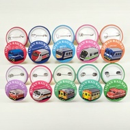 Shipping Taiwan Railway Train Round Badge Pin