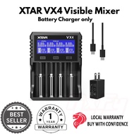 XTAR VX4 Visible Mixer 1.5V/3.6V/3.7V Li-Ion 3.2V LiFePO4 1.2V Ni-MH Battery Charger, Capacity Teste