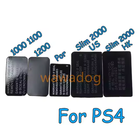 100pcs For PS4 slim console Label Sticker Housing Shell Sticker Lable Seals for PS4 Slim 2000 1000 1