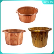 [AsiyyMY] Foot Bath Tub Foot Soaking Basin Foot Wash Bucket Pedicure Bowl for Sauna