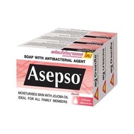 [แพ็ค] สบู่ ASEPSO อาเซปโซ สบู่ก้อน สบู่อนามัย ลดแบคทีเรีย บำรุงผิว 70-80g