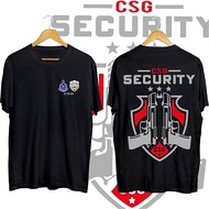 【CSG Security Safety】COD Men Cotton T Shirt Loose Short Sleeves T-shirt