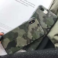 💯全新‼️包邊綠迷彩Apple iPhone case 手機軟殼😎(x/xs/xs max/6/7/8/plus)