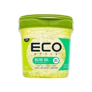 Eco Style Gel Olive Oil Styling - Adds Shine and Tames Split Ends - Delivers Moisture to Scalp - Nou