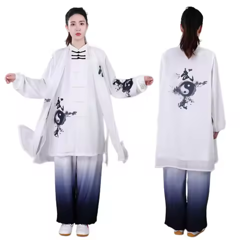 CLYFAN Women Tai Chi Suit Chinese Style Kung Fu Wushu Martial Arts Uniform Performance Jacket Pants 