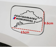 Sticker BMW chữ Performance Nurburgring miếng dán Decal Nắp Bình Xăng nhiên liệu Xe Hơi ô tô Bmw 1 3