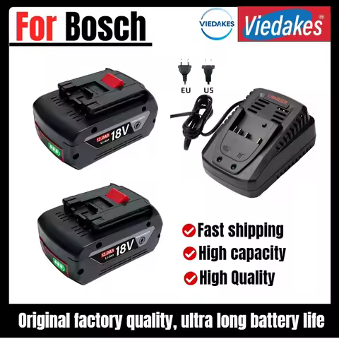 8.0Ah Battery for Bosch 18V Tools, Replacement for Bosch GSR Drill, GWS Angle Grinder, GST Jigsaw, a