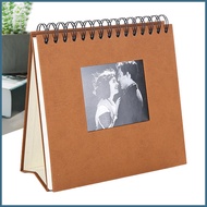 Calendar Style Photo Album Photo Display Holder Desk Calendar Album 20 Sheets 40 Pages Marker Pen Included Photo smbsg