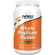 NOW Foods Supplements, Whole Psyllium Husks, Non-GMO Project Verified, Soluble Fiber, -Ounce