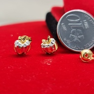 Murni Mewah Emas916, Subang Apple Rh 7652 0.7 cm Pd