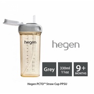 Hegen แก้วแบบมีหลอด PCTO PPSU 330มล./11ออนซ์แก้วหัดดื่มสำหรับเด็กเล็กขวดน้ำ