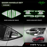 Honda HR-V HRV 2022 - 2025 Chrome Door Handle Set Bowl Cover Trim Accessories Fiber Bodykit 2023 202