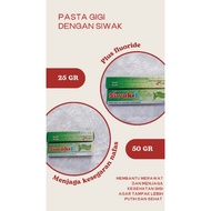 Toothpaste with siwak