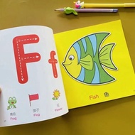 60pages English Alphabet ABC Reading Book Toddlers Easy Learning English Letters ABC Book Early Educ