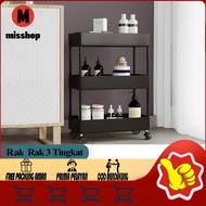 3-tier Trolley Rack/Kitchen Shelf/Multipurpose Shelf/Clothescode 0802 Viral