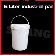 5Liter industrial pail.tong baru,NEW.