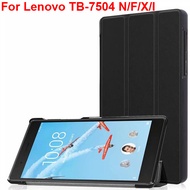 PU leather flip case for Lenovo Tab 7 TB-7504F TB-7504X TB-7504i TB-7504N hard anti-crack cover Leno