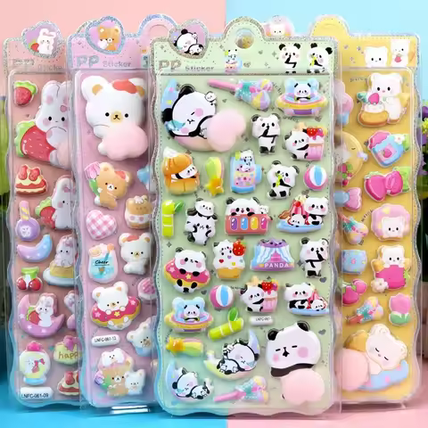 Capybara Bonbon Drop Seal 3D Candy Jelly Stickers Cute Animal Decals for DIY Scrapbooking Book Japan