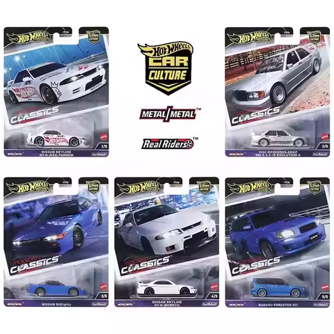 Hot Wheels Premium Car Culture Premium Modern Classics Nissan Car Pandem Forester Sti Benz 190e 1/64
