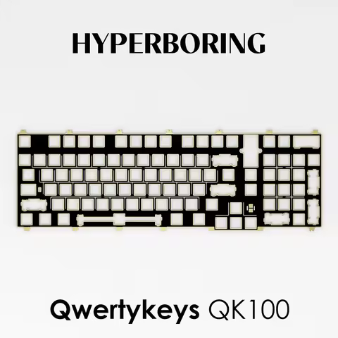 Qwertykeys QK100 Keyboard Plate PC POM FR4 for Plate Mount Stabilizer