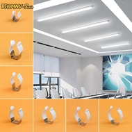 TIOMNV56H4 5Pcs Spring Terry Clip, With Rubber Protection Fixing Clips Lamp Tube Clip, Durable T3/T4