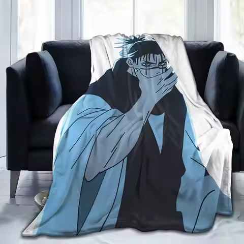 Choso Flannel Blanket Kaisens Anime Funny Throw Blankets for Home Hotel Sofa 150*125cm Bedspreads