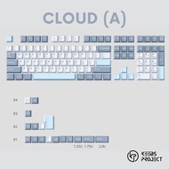 [READY STOCK] KEEBS CLOUD PBT Doubleshot Cherry Profile Keebs Project Keycap Set for Mechanical Keyb