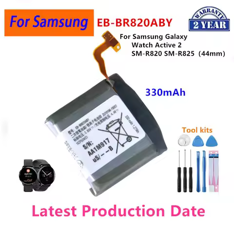 Brand New EB-BR820ABY 330mAh New Battery For Samsung Galaxy Watch Active 2 Active2 SM-R820 SM-R825 4