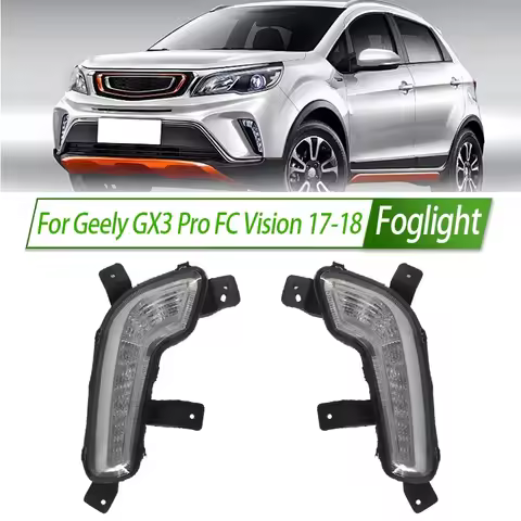 For Geely GX3 Pro FC Vision 17-18 Foglight Car Fog Light Assembly Front Bumper Fog Lamp Kit Replacem