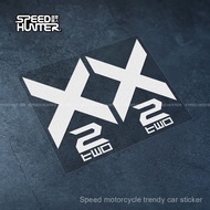 Shark Factory X2 Shock Absorber Motorcycle Sticker