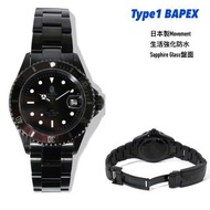 預訂 BAPE Type1 BAPEX 機械錶 🇯🇵 新作 Noir黑
