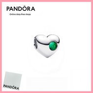 [Duty Free] 100% Latest S925 Pure Silver Jewelry Engravable May Crystal Birthstone Heart Charm 79416