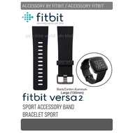 (Original)Fitbit Versa 2 Watch Strap/Watch Band (Black) Large 130mm