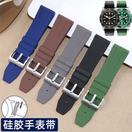 2024 new Silicone watch strap for men Citizen Tissot Rolex Green Water Ghost Seiko Huawei GT sports rubber strap