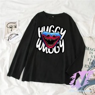 Huggy wuggy long sleeve children's t-shirt huggy wuggy poppy playtime children's clothes