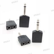 Y Splitter Converter 6.35mm male to 6.35 Dual female 6.5mm 1/4" Mono Stereo Audio Jack Adapter  SG6L2