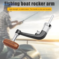 Foldable Wood Knob Metal Reel Handle for LINNHUE 1000-6000 Spinning Reel Parts [winfreds.my]