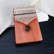 Kalimba 17 kekunci Thumb Piano jari piano Mahogany kayu badan alat muzik dengan buku pembelajaran Ka