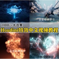 Houdini 16 17 18 Chinese English Special Effects Tutorial Collection Beginner Introduction Houdini W
