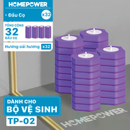 Set 32 Đầu Cọ Thay Thế Cho Bộ Chổi Cọ Vệ Sinh TP-02 Homepower Dùng 1 Lần Có Sẵn Chất Tẩy Làm Sạch