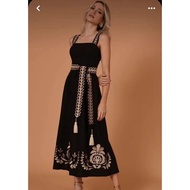 76072 - Black Vintage Pattern (XS,S,M) - Dress