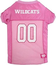 Pets First Collegiate Kansas State Wildcats Dog Jersey, X-Small, Pink