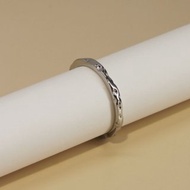 簡約不規則開口戒指 | 極簡凹凸開口指環 | 情侶對戒 | 925純銀 |