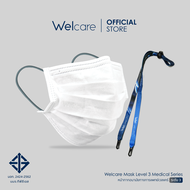 [Welcare Official] Welcare Mask Level 3 Medical Series หน้ากากอนามัยทางการแพทย์เวลแคร์ระดับ 3 พร้อมสายคล้อง (บรรจุ 40 ชิ้น/กล่อง)