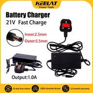 KEELAT Battery Charger 21V Charger Big Wire Charging