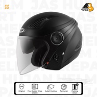 Helm Half Face Zeus 610 Black Doff