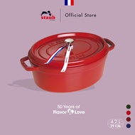 STAUB LA COCOTTE Cast Iron Oval Cocotte 4.2L - Made In France