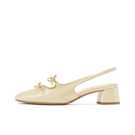 CHARLES&KEITH Charles & Keith Bowknot New Chinese Style Outerwear Breathable Shoes Pu One Strap Sand